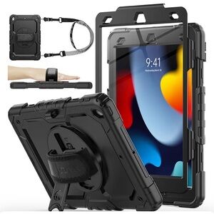 Case for iPad 9th/ 8th/ 7th Gen. 10.2'', Shockproof with Screen Protector. New
